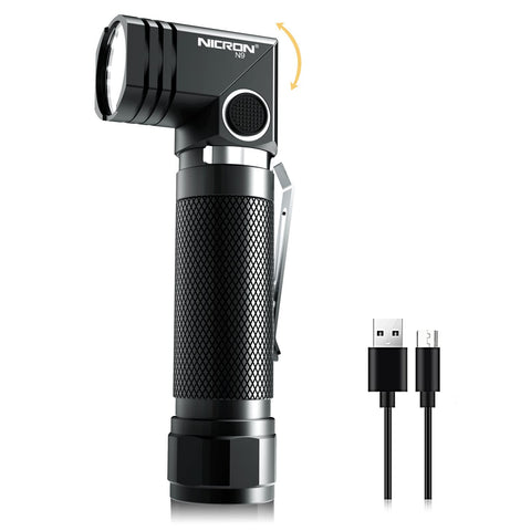 NICRON N9 flashlight compact design for pocket carry and quick access