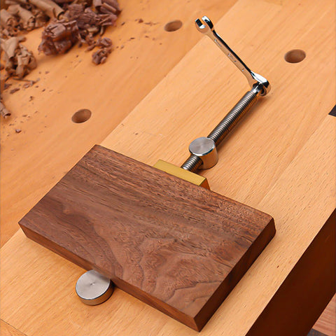 Nicunom low-profile design reduces obstruction during woodworking.