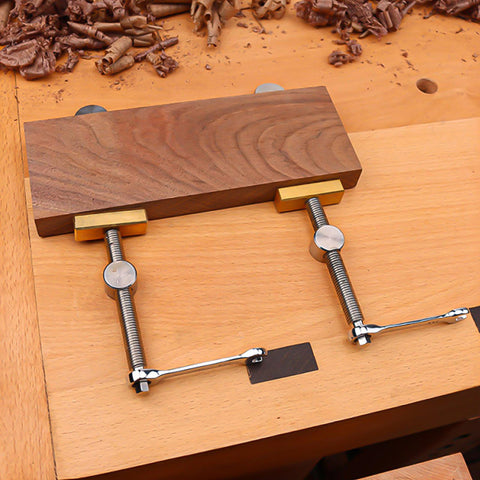 Nicunom stainless steel body with brass stops for durable hold.