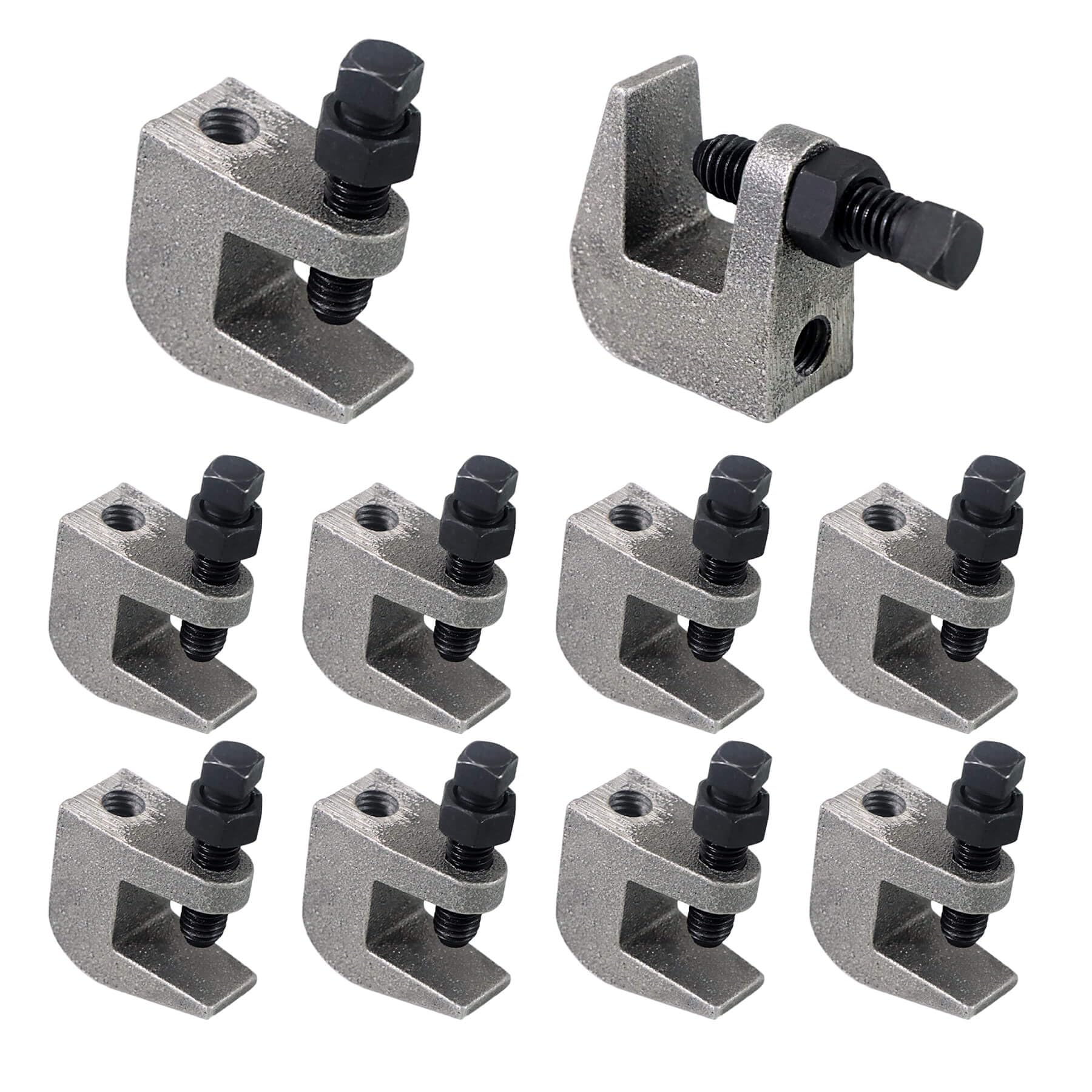 NIDAYE beam clamp with UNC 3/8-16 rod fitting for secure beam attachments.