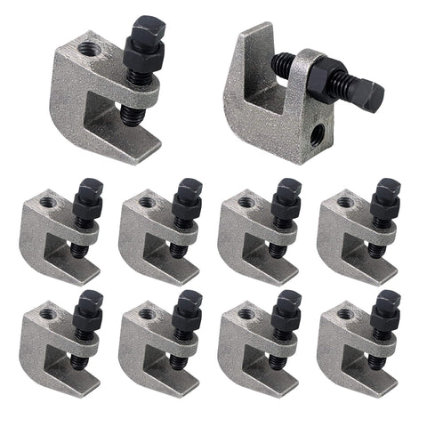 NIDAYE beam clamp with UNC 3/8-16 rod fitting for secure beam attachments.