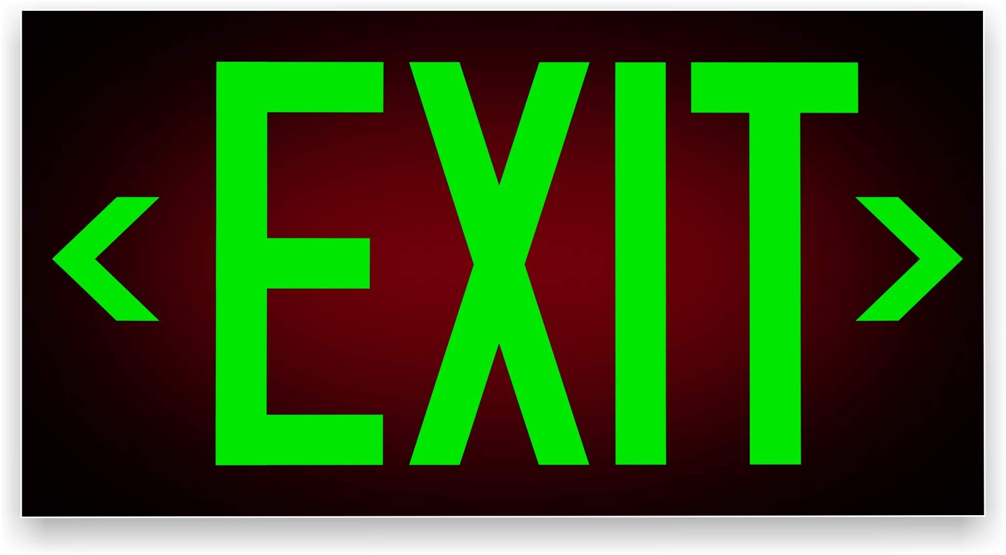NightBright aluminum exit sign red showcases durability and versatile installation