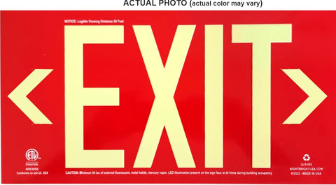 NightBright no wiring required exit sign ensures simple setup