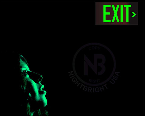 NightBright made-in-USA exit sign designed for long-term use