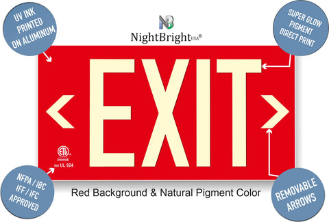NightBright UL 924 listed sign confirms safety code compliance