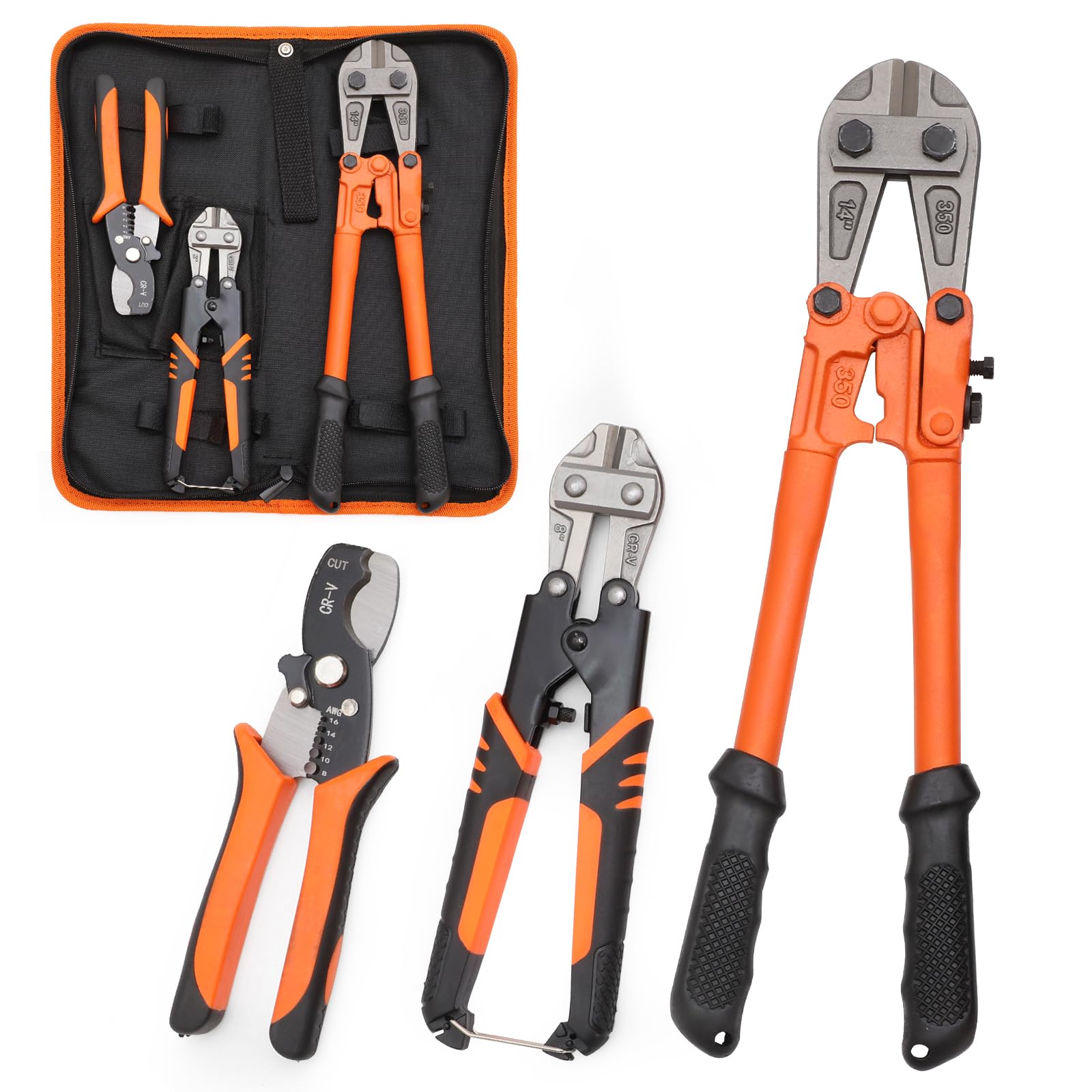 NIKI MOTORSPORTS 14-inch heavy-duty bolt cutter cutting bolts and chains