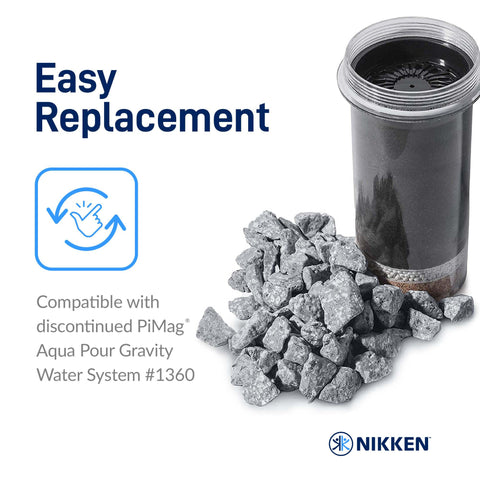 Nikken Aqua Pour stones replacement ensures annual maintenance and sustained Pi water quality