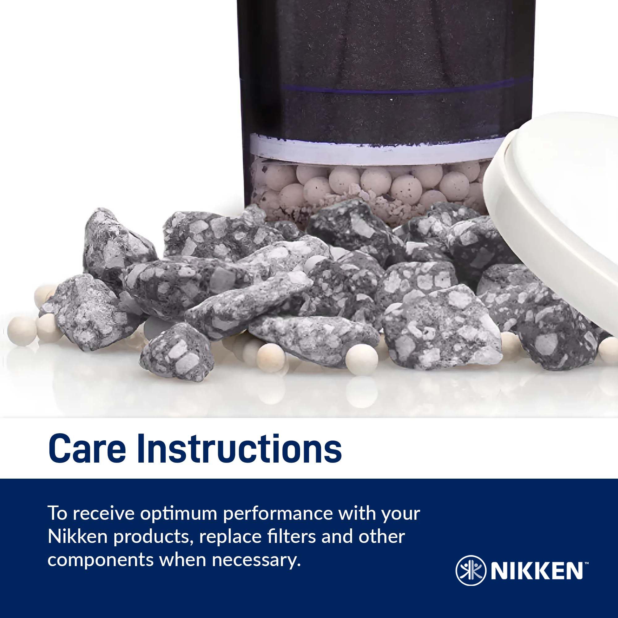 Nikken mineral stones pack compatible with Aqua Pour units for convenient replacement
