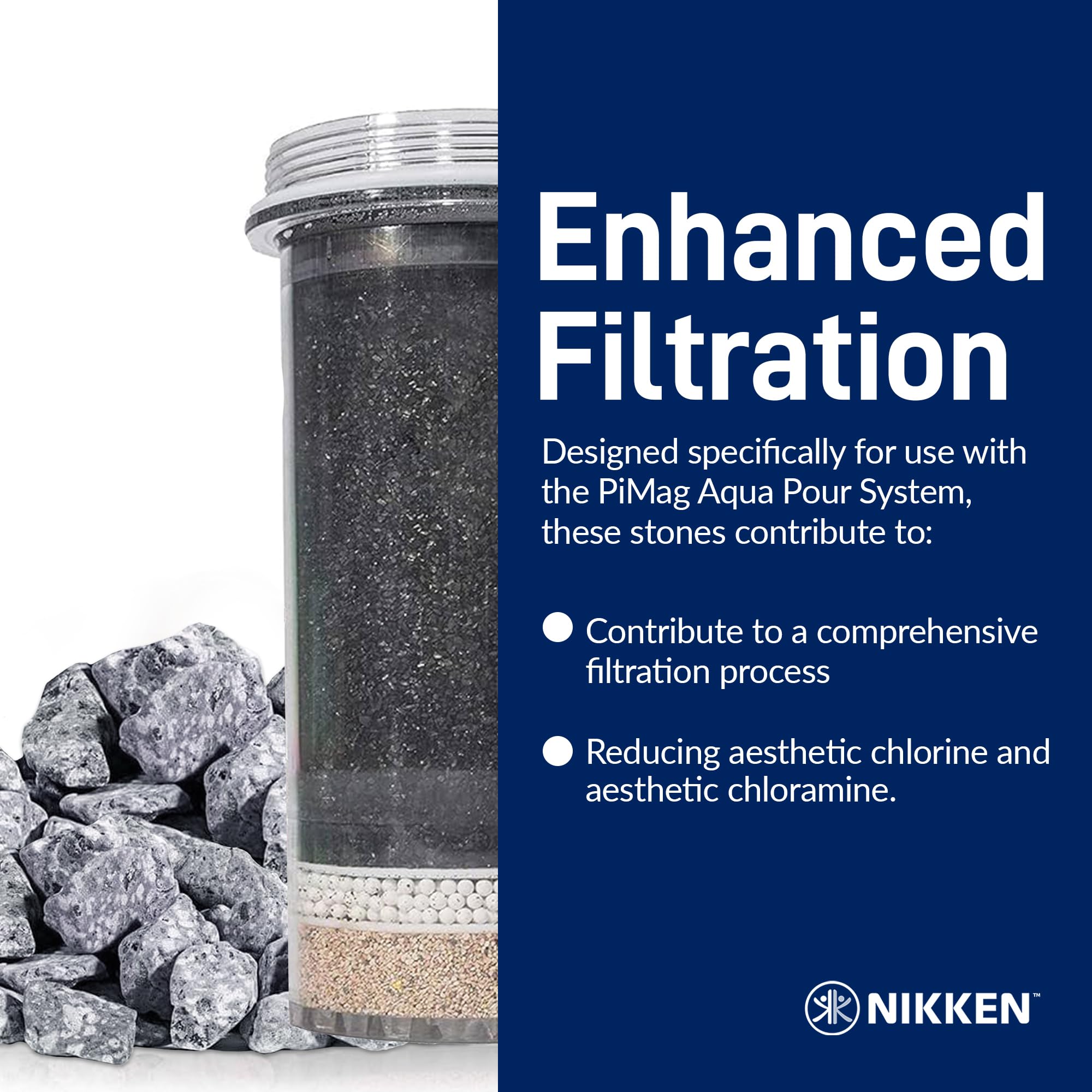 Nikken PiMag stones assist simple maintenance for home filtration routines