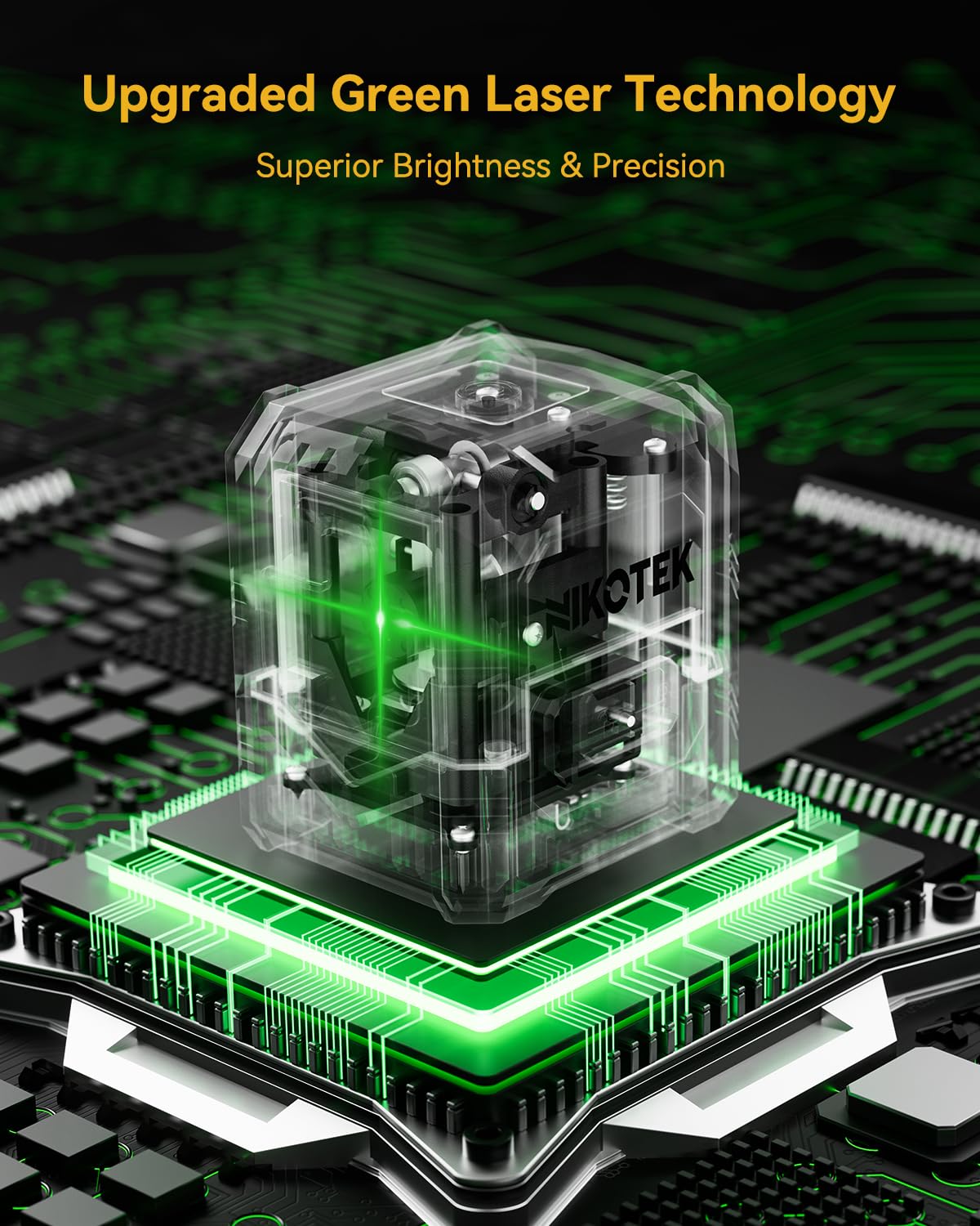 Nikotek laser level IP54 rugged body protects against dust and splashes