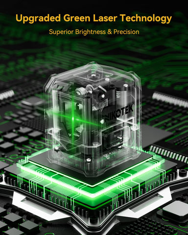 Nikotek laser level IP54 rugged body protects against dust and splashes