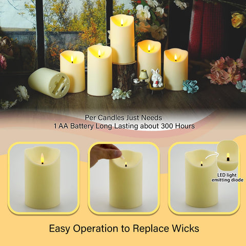 Nimiko battery-operated candles safe for households and kids