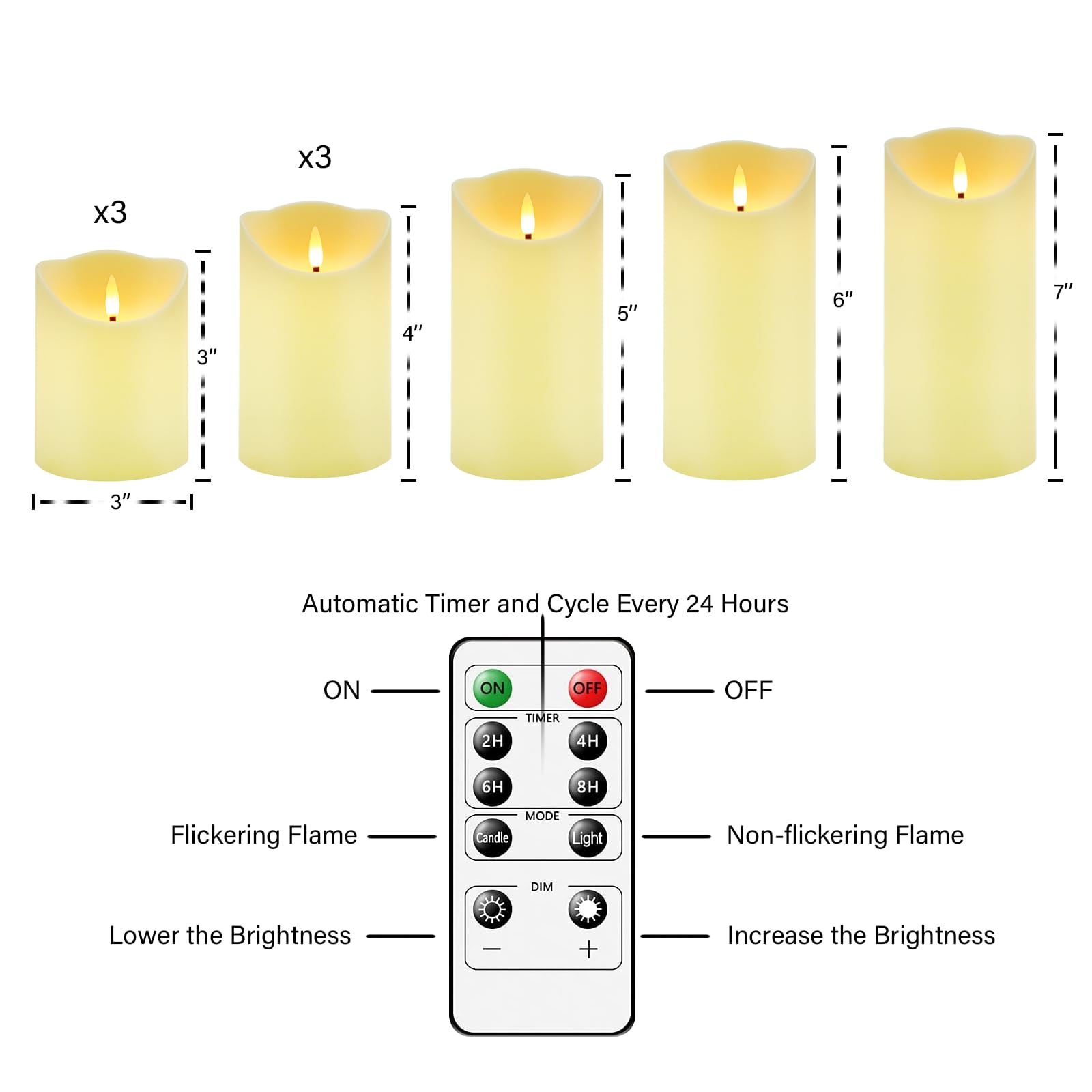 Nimiko candles glow warmly for cozy indoor settings.