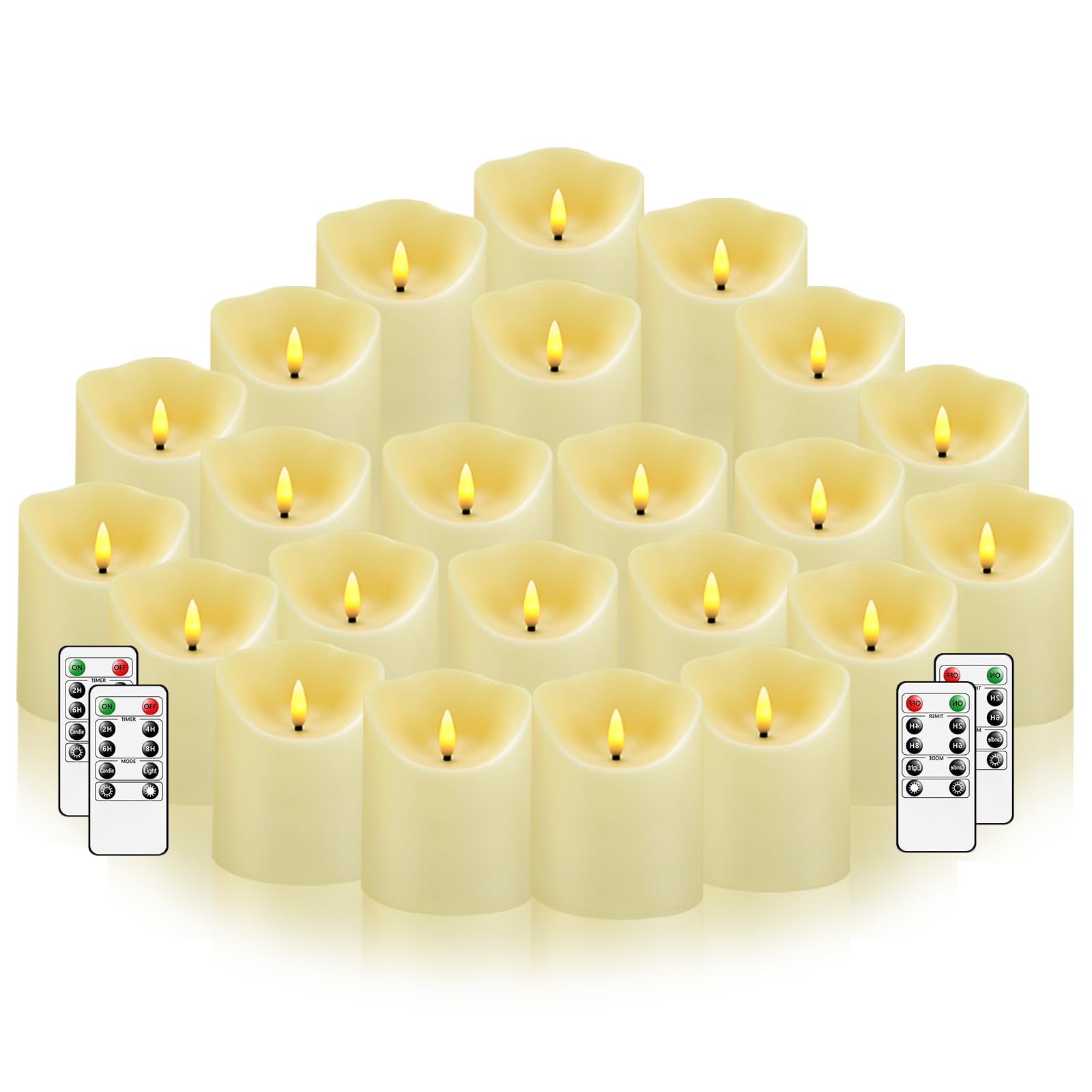 Nimiko flameless candles with remote control for easy scheduling