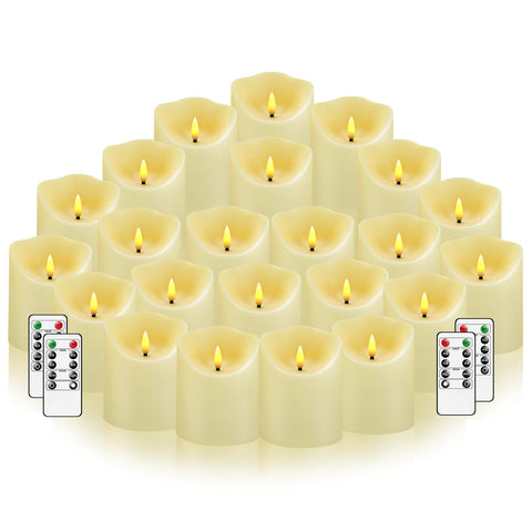 Nimiko flameless candles with remote control for easy scheduling