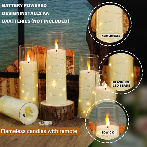 Ivory Nimiko candles in 5'', 6'', and 7'' heights arranged for a dynamic centerpiece.