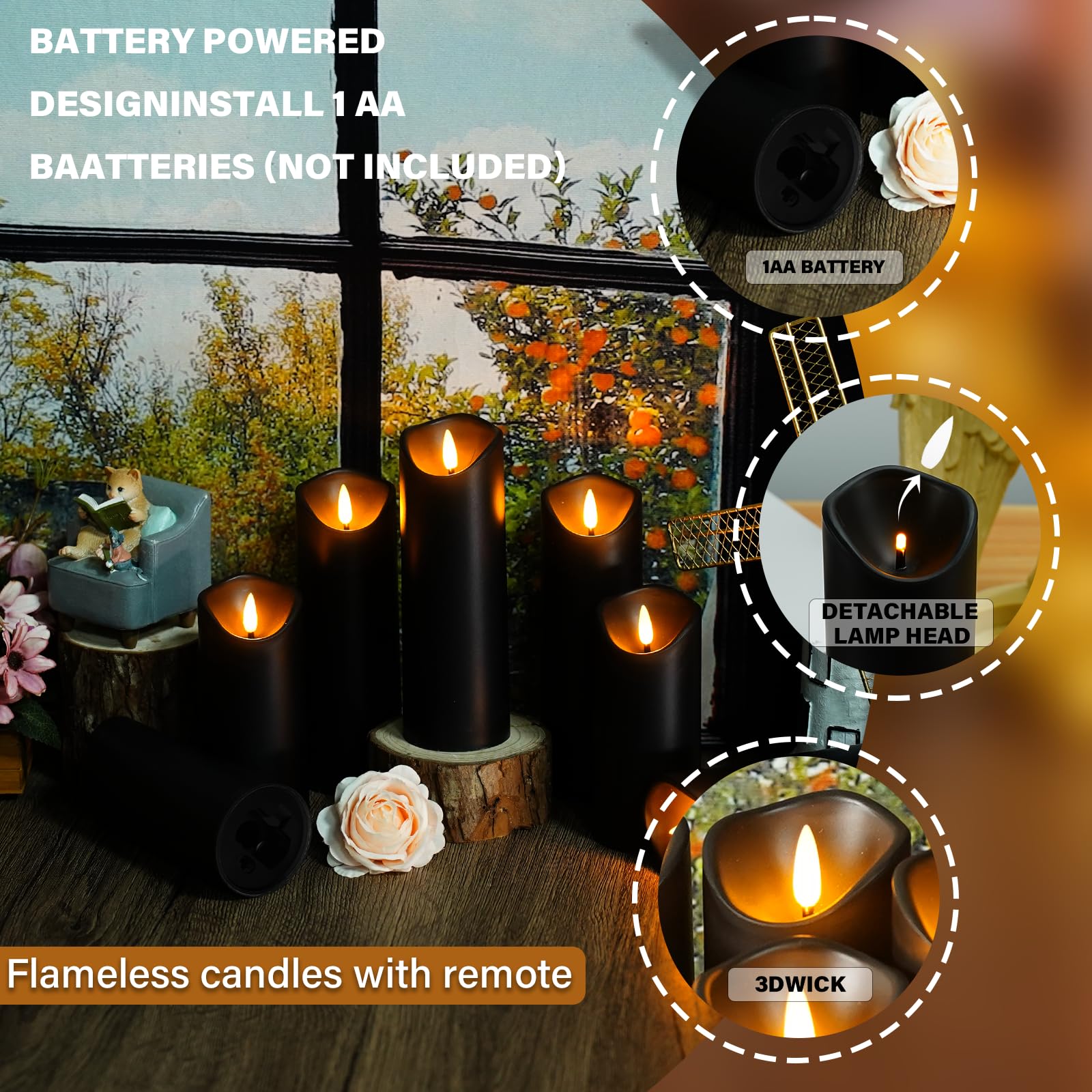 Nimiko LED candles create warm ambiance for holidays and gatherings