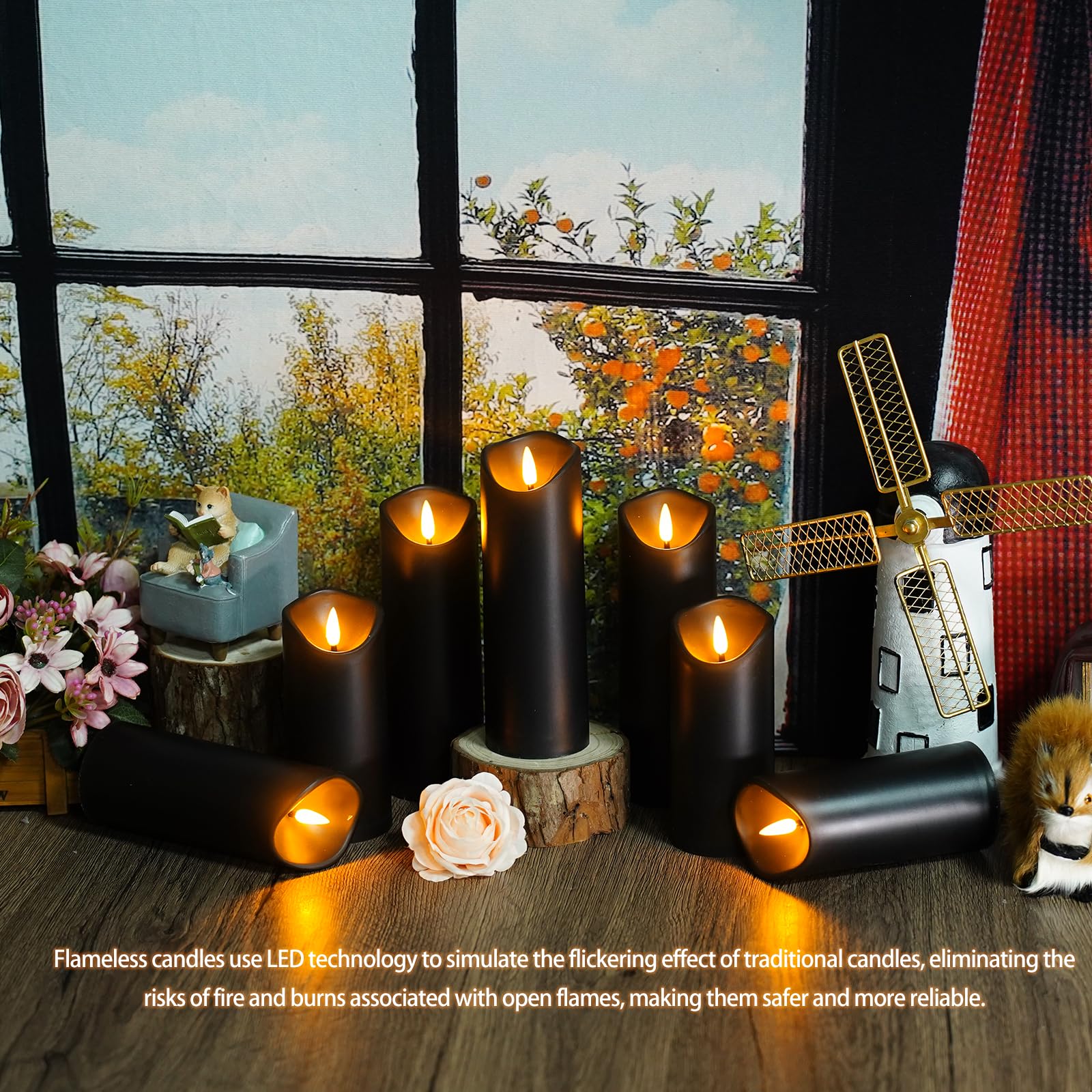 Nimiko candles for weddings and outdoor décor with safe lighting