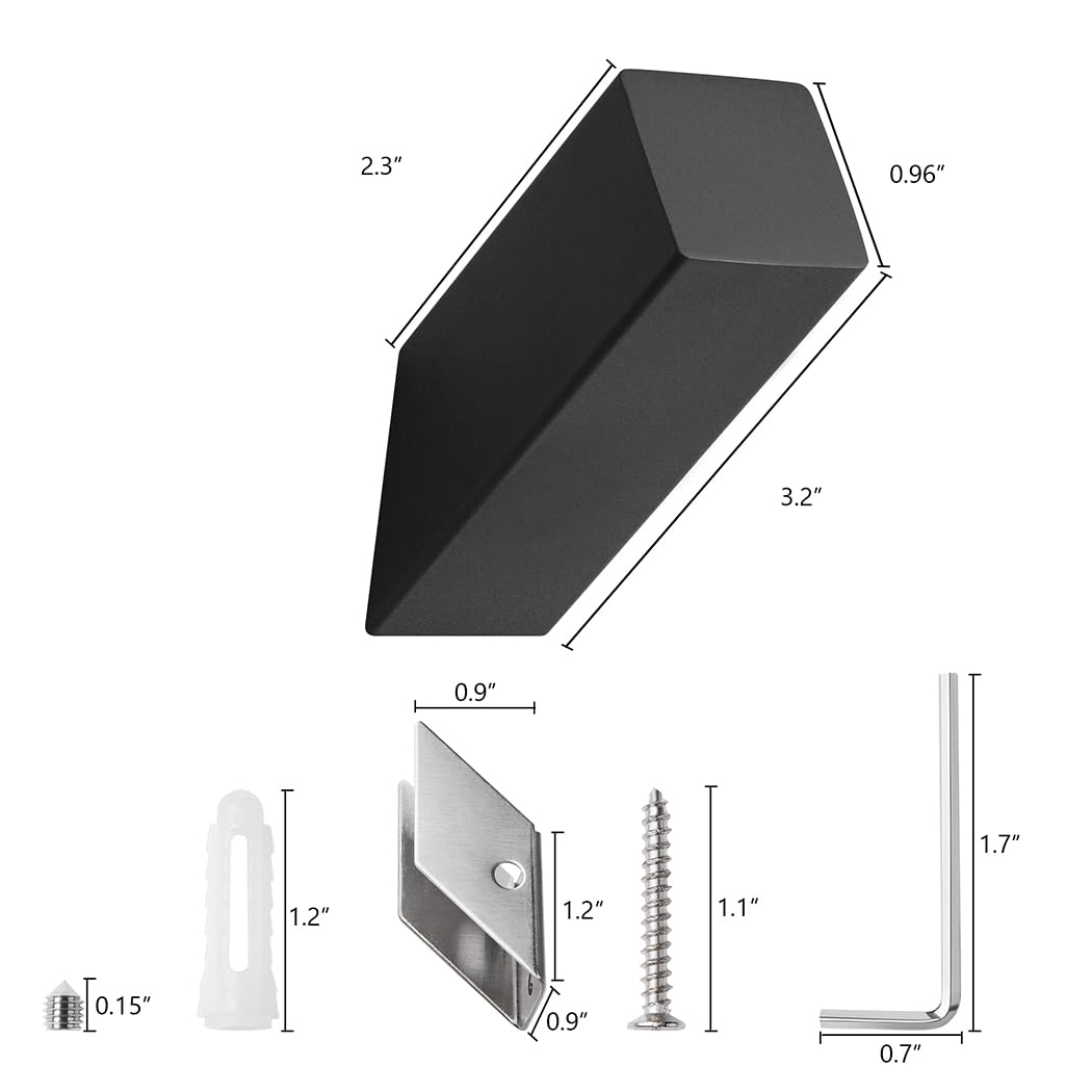 NINETREX modern matte black hook adds sleek style to entryways