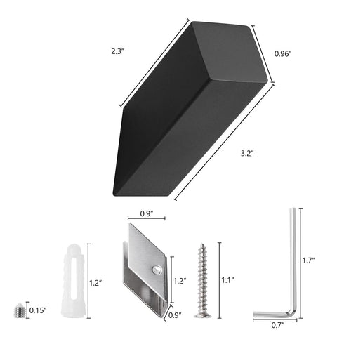 NINETREX modern matte black hook adds sleek style to entryways