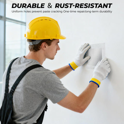 Applying a patch in a wall hole using NINGOO kit demonstrates quick, clean repair.