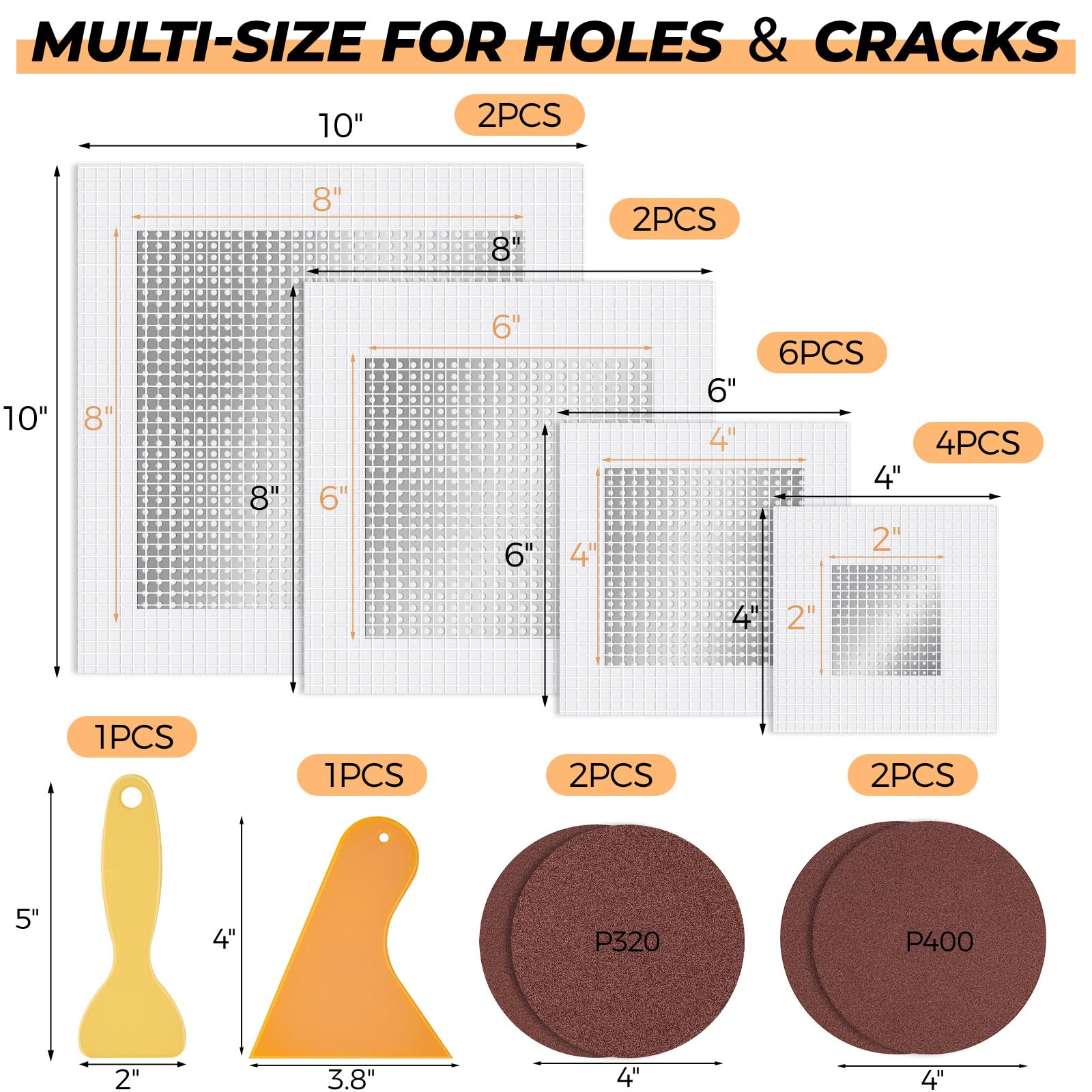 NINGOO drywall patches in kitchen or bathroom settings for quick fixes.