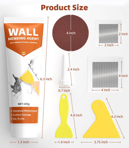 NINGOO Spackle Wall Repair Kit used on ceiling for repair versatility