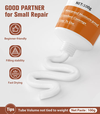 NINGOO Spackle Wall Repair Paste close-up highlighting smooth filler texture
