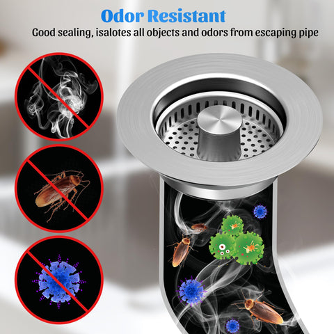 NinjaTiger sealing system blocks odors while keeping water contained.