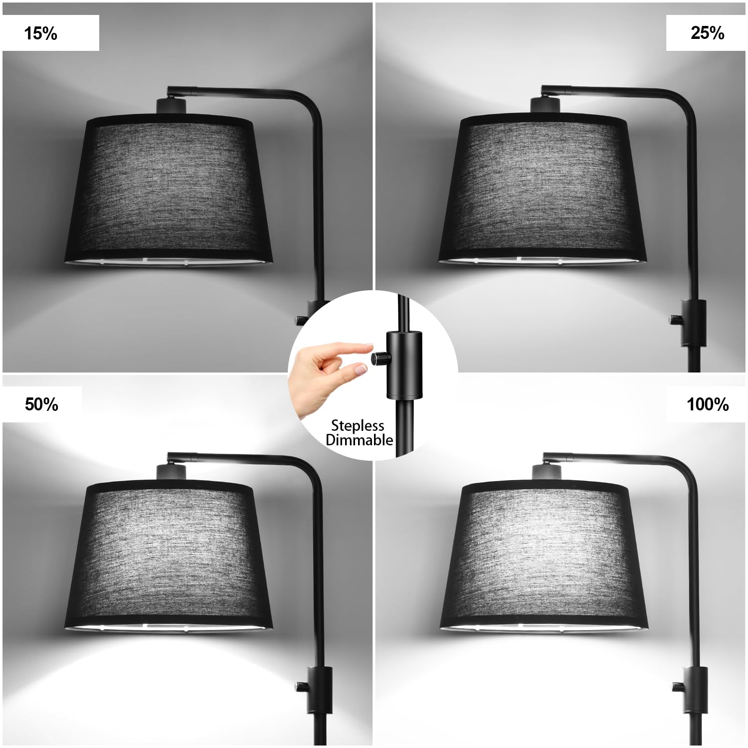 Nintiue 1000 lumen LED bulb included for bright reading
