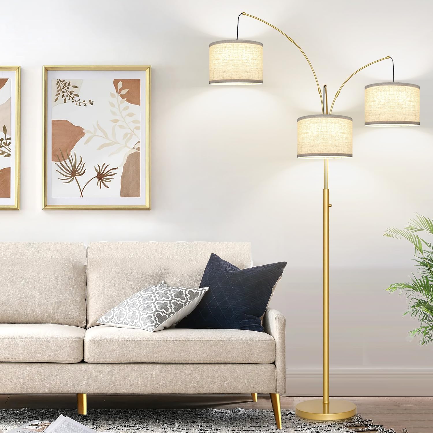 Nintiue three 1000‑lumen bulbs included for immediate bright lighting