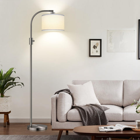 Nintiue corner-friendly design fits beside couches or desks.