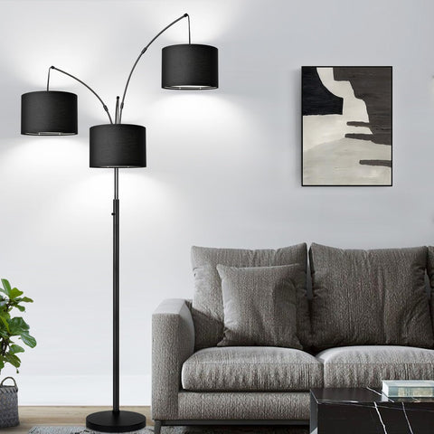 Nintiue includes three 1000-lumen LED bulbs for bright, task-ready illumination.