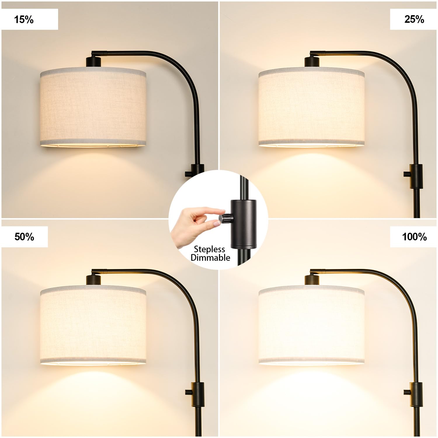 Nintiue dimmable control knob enabling precise brightness levels