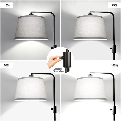 Nintiue floor lamp includes 1000-lumen bulb for clear reading light