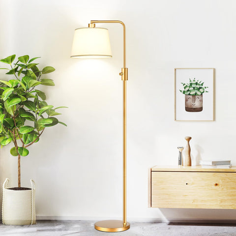 Nintiue floor lamp long power cable for flexible room placement