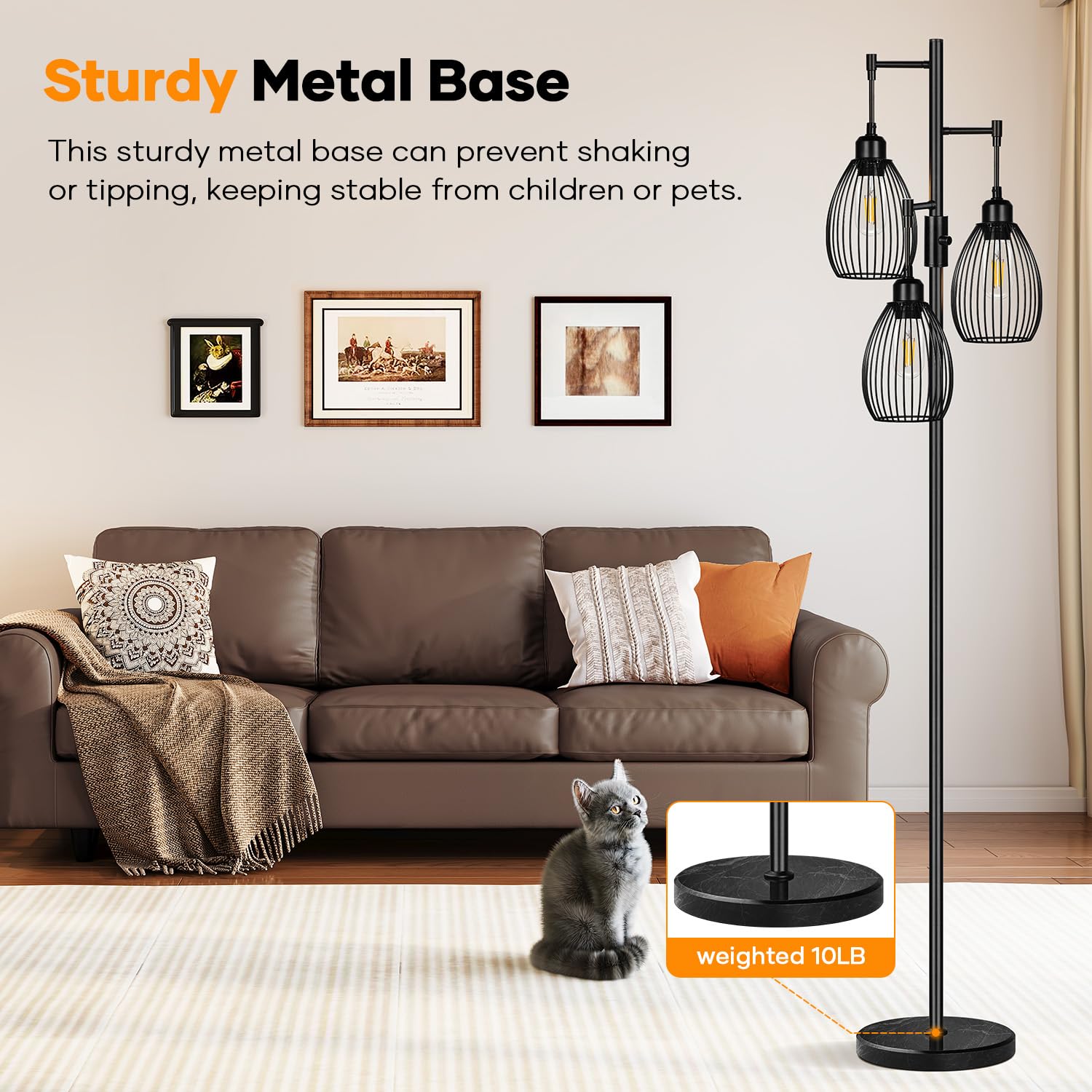 Nintiue farmhouse industrial style complements modern or rustic decor.