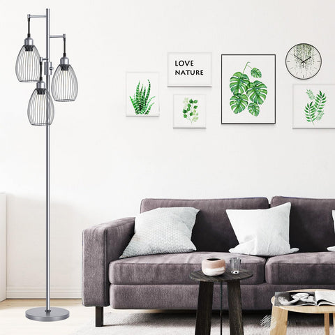 Nintiue grey finish complements industrial and vintage interiors.