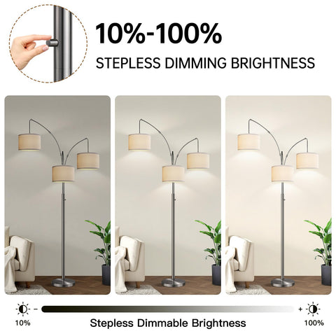 Nintiue heavy-base dimmable lamp stabilizes in busy spaces