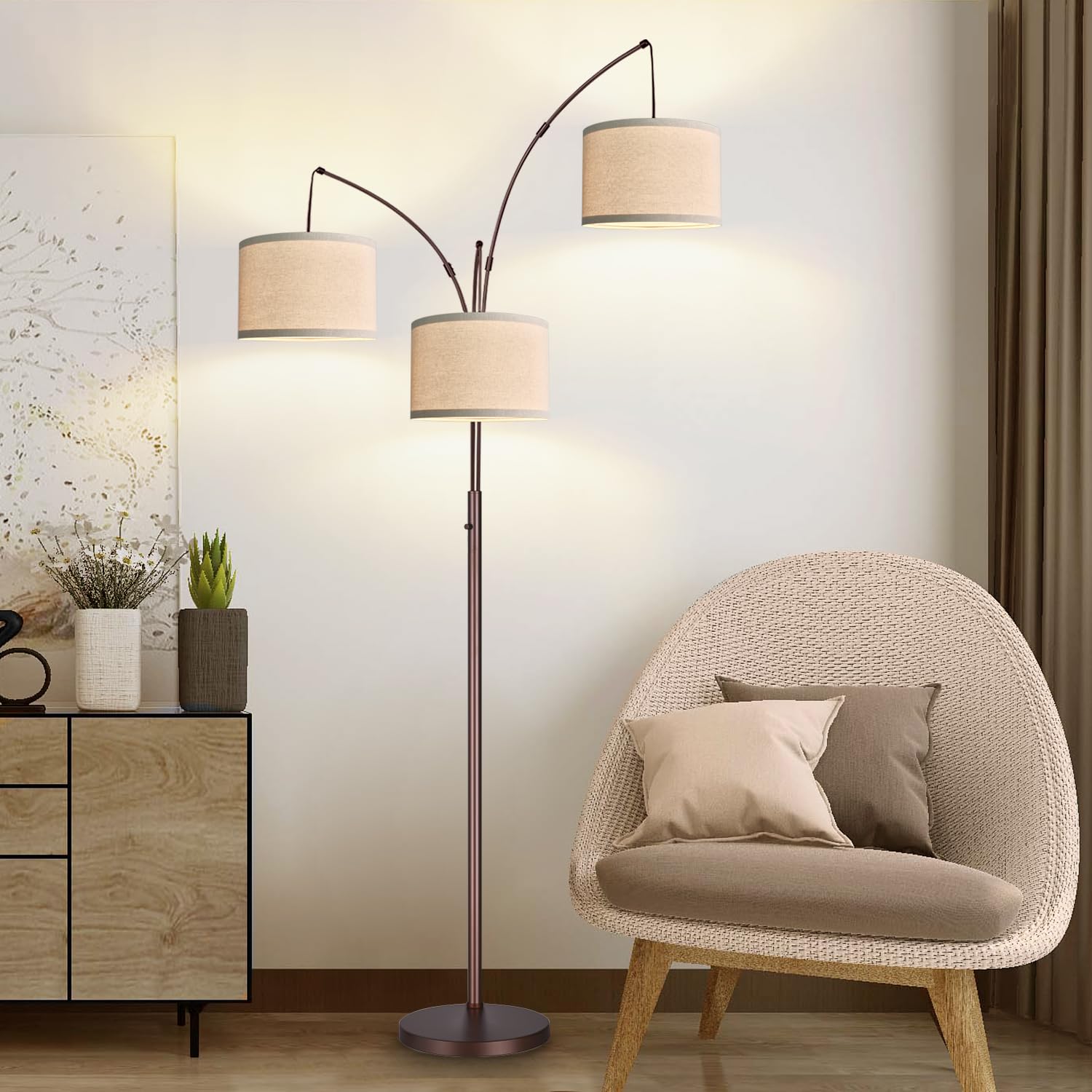 Nintiue lamp with E26 base compatibility for easy bulb upgrades.
