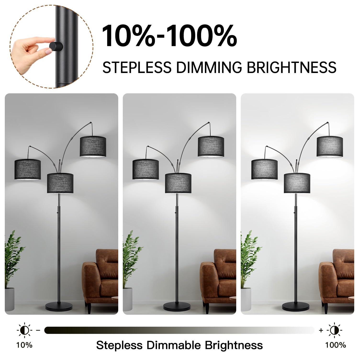 Nintiue heavy-base floor lamp delivers stability in busy spaces
