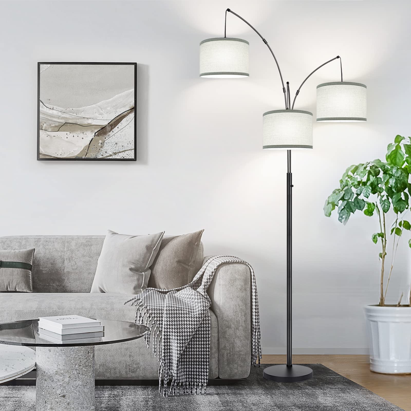 Nintiue three 1000LM LED bulbs included for immediate use