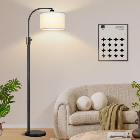Nintiue lamp placed in a living room corner for space efficiency