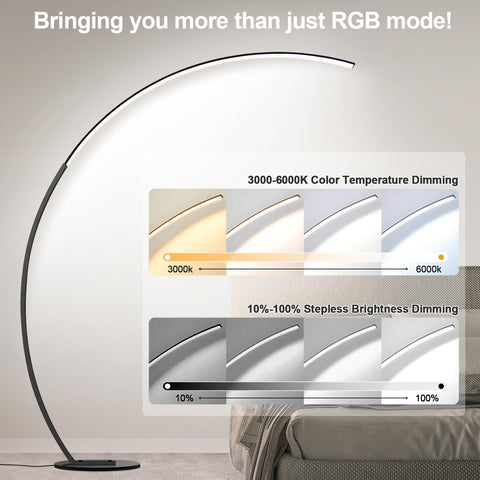 Nintiue RGB floor lamp color range supports customizable ambience