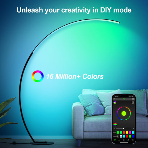 Nintiue RGB floor lamp modern decor suits many rooms