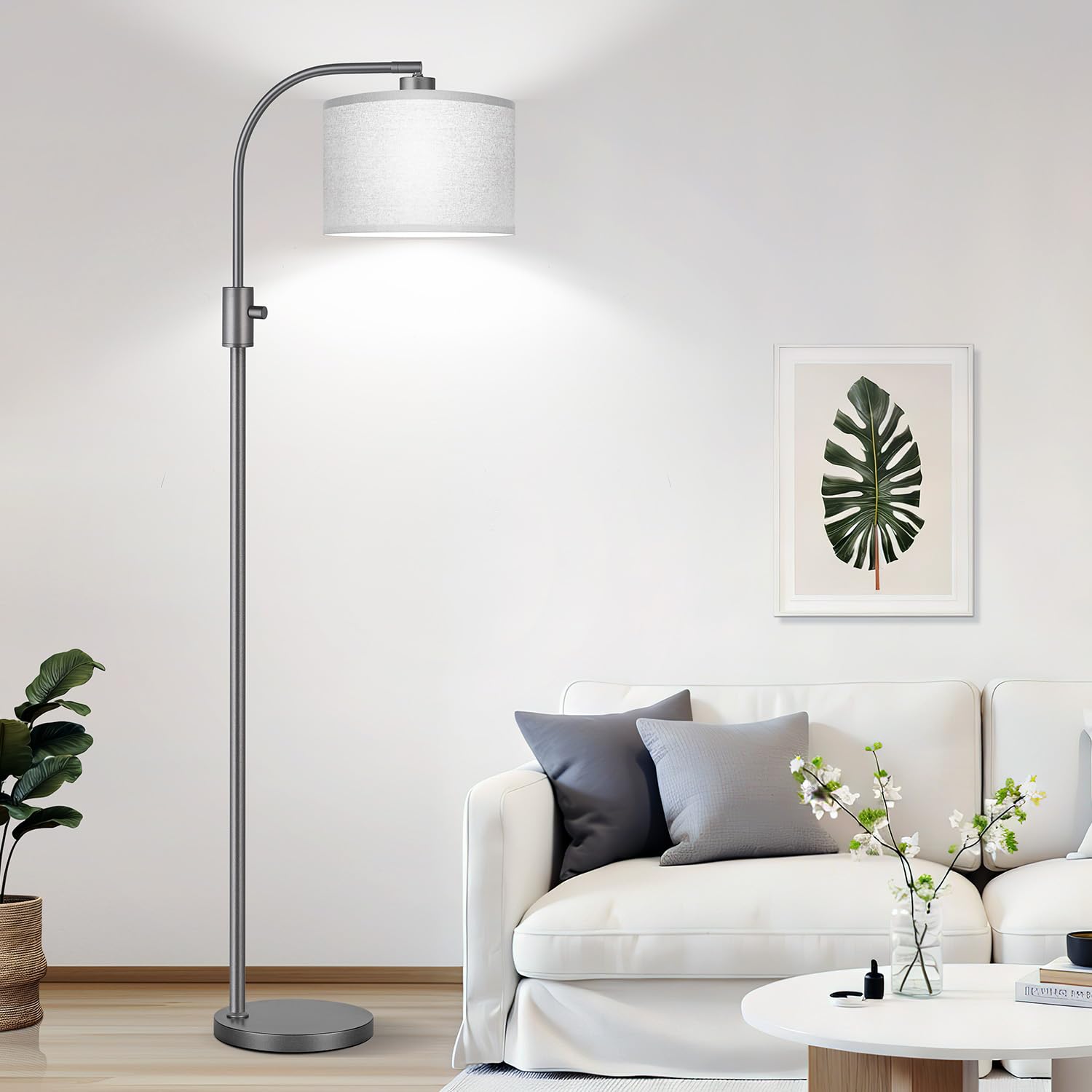 Nintiue included 9W LED bulb, soft warm light