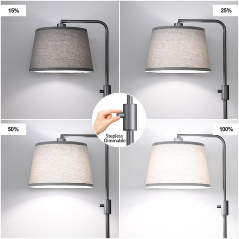 Nintiue floor lamp arc with broad reach for versatile lighting