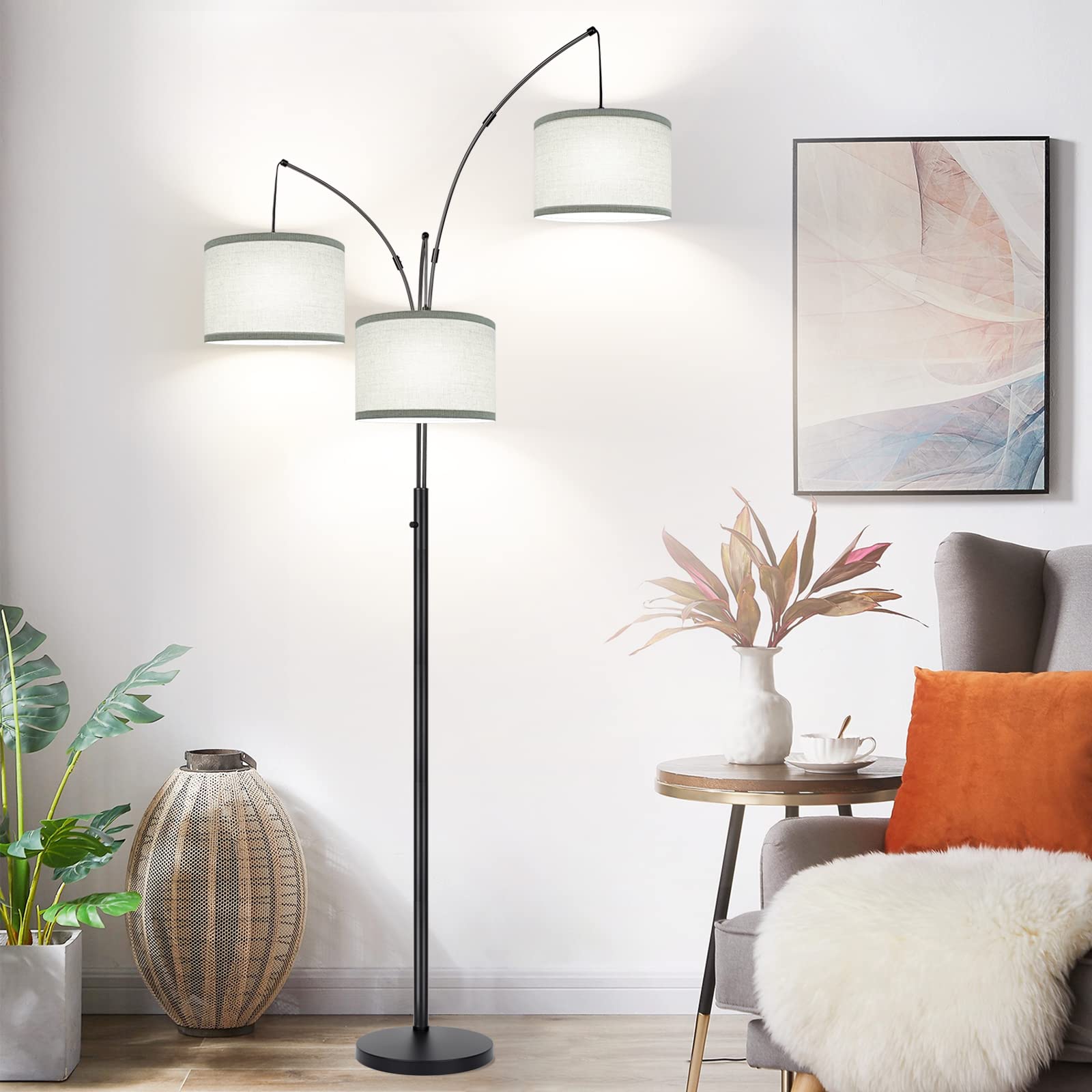 Nintiue weighted marble base provides stability in busy homes