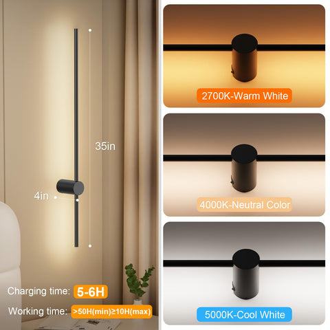 NIORSUN seven-color three-temperature wall sconce for versatile ambience