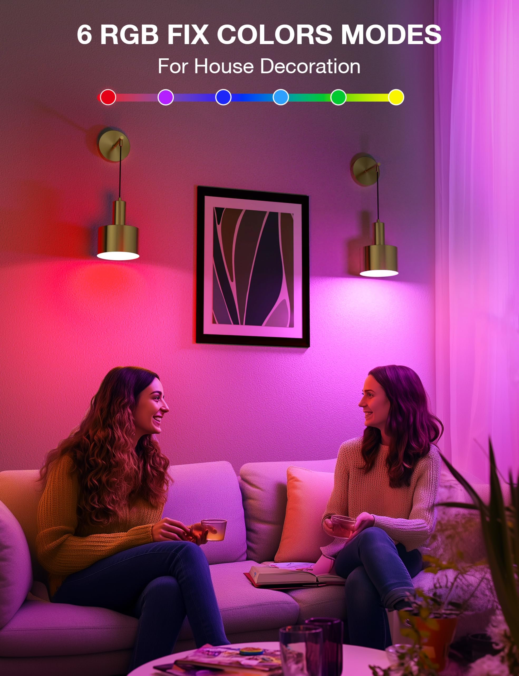 NIORSUN 9-color dimmable wall sconce lets you tailor mood lighting.